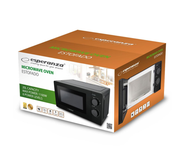 ESPERANZA Estofado EKO011K 700W 20L Czarny - 1362140 - zdjęcie 4